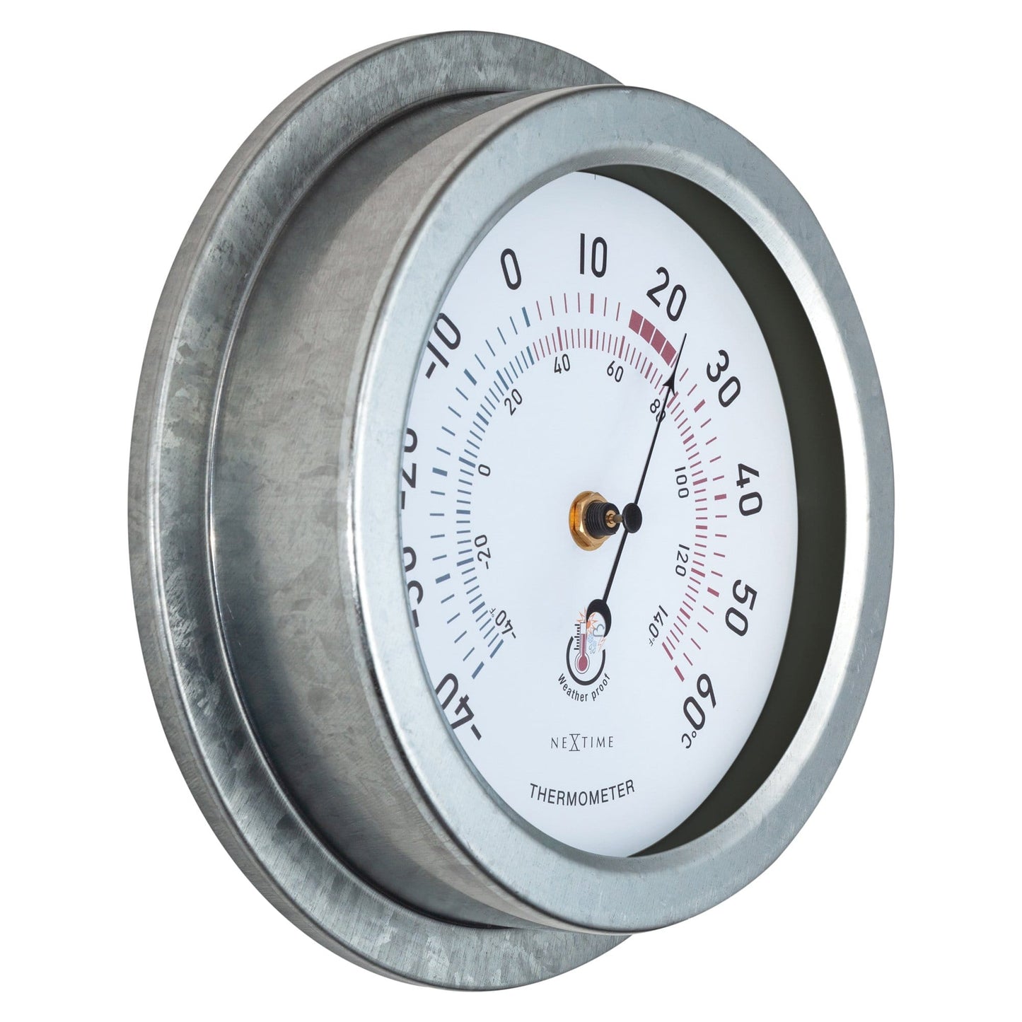 Weatherproof Thermometer - 22cm - Metal - Galvanized  Lily - Wevelnit