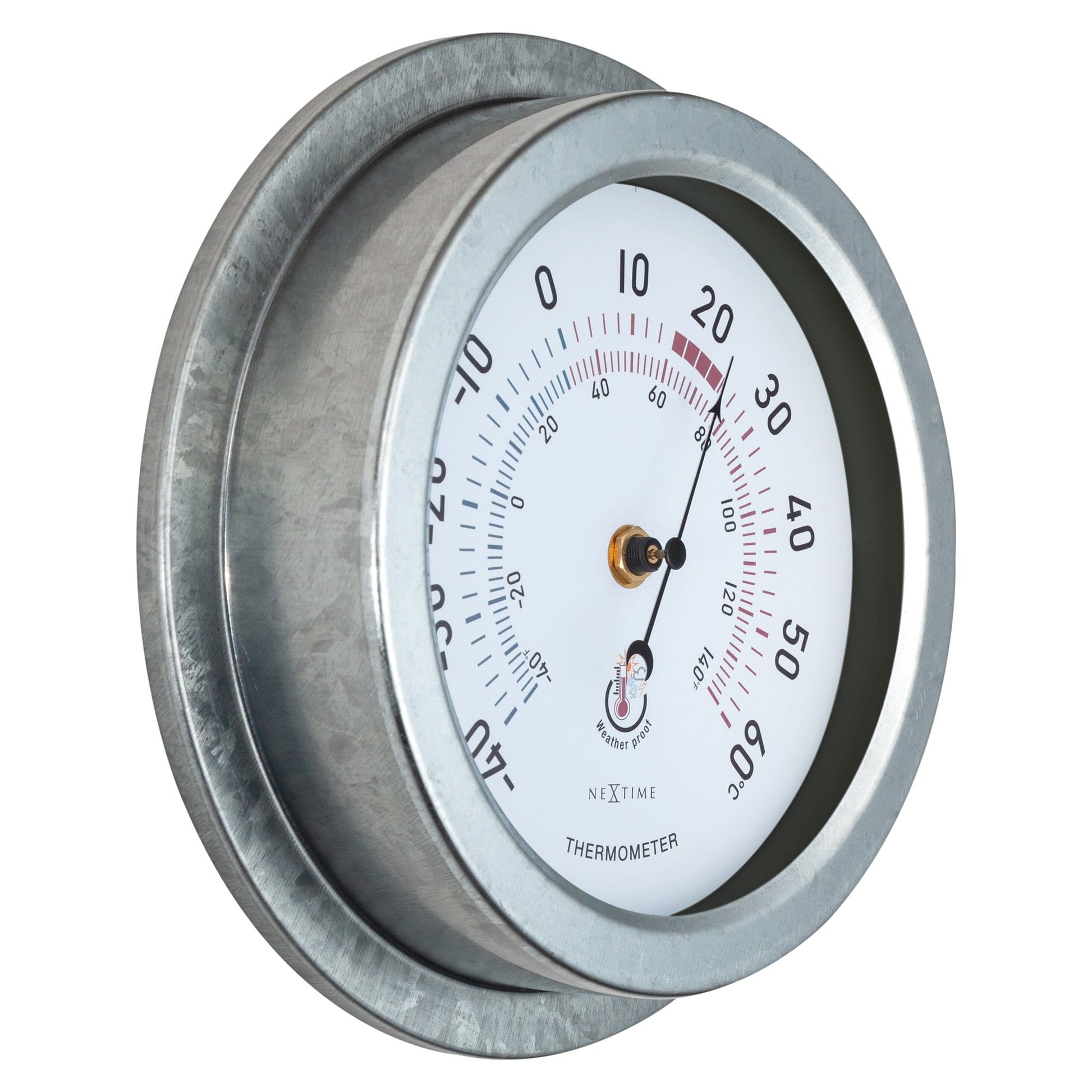 Weatherproof Thermometer - 22cm - Metal - Galvanized  Lily - Wevelnit