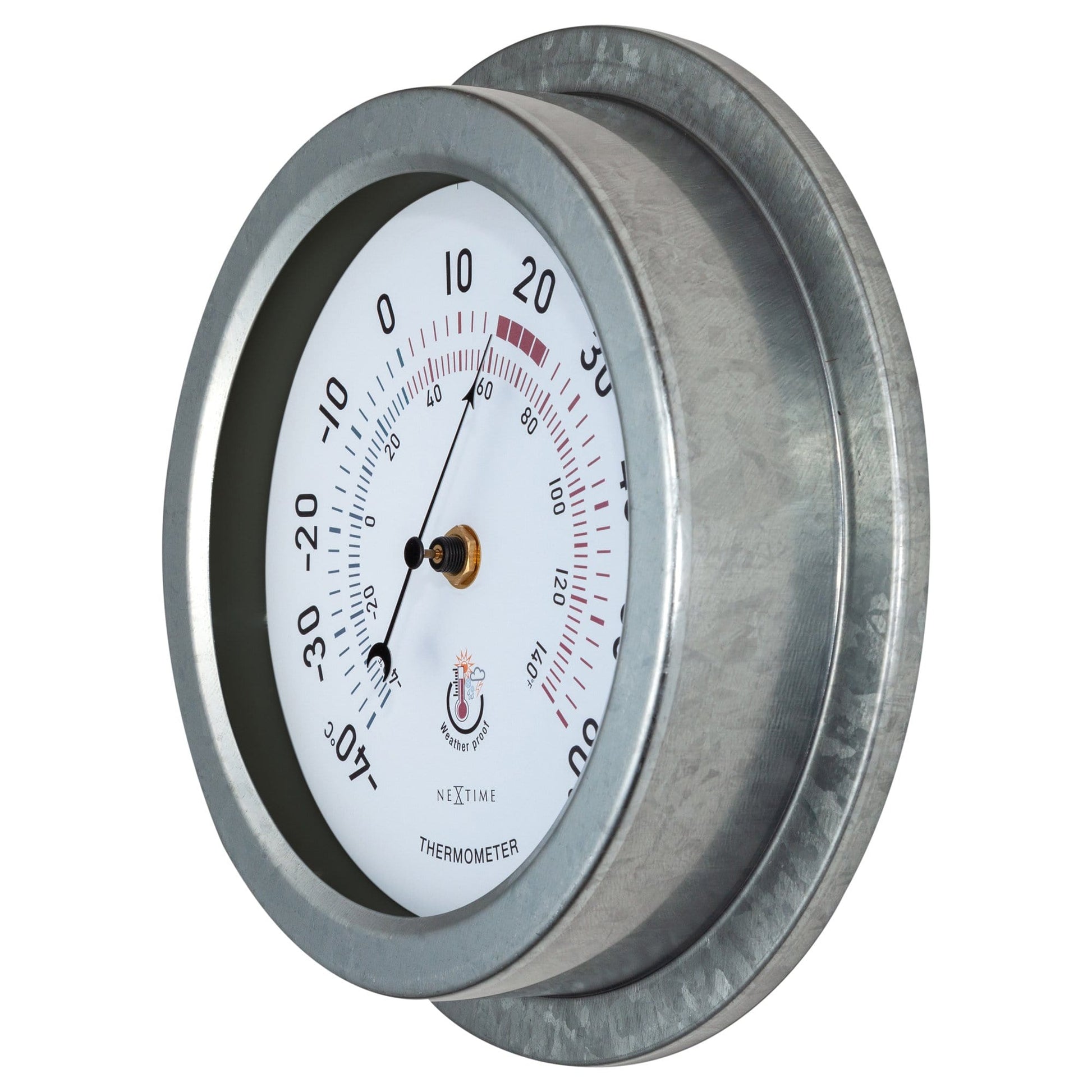 Weatherproof Thermometer - 22cm - Metal - Galvanized  Lily - Wevelnit