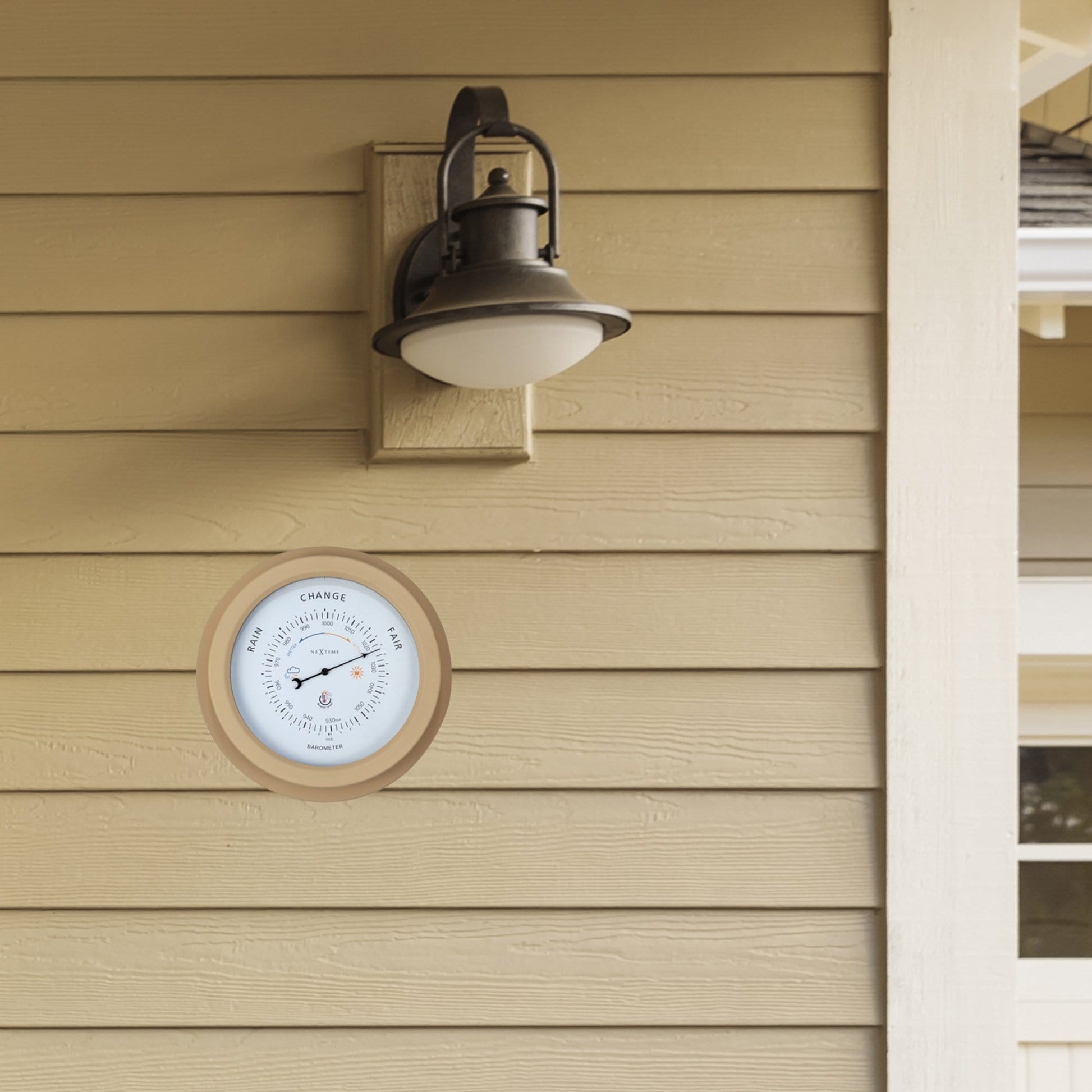 Weatherproof Barometer - 22cm - Metal - Galvanized  Orchid - Wevelnit