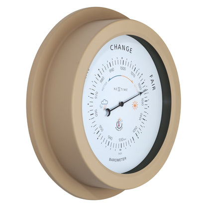Weatherproof Barometer - 22cm - Metal - Galvanized  Orchid - Wevelnit