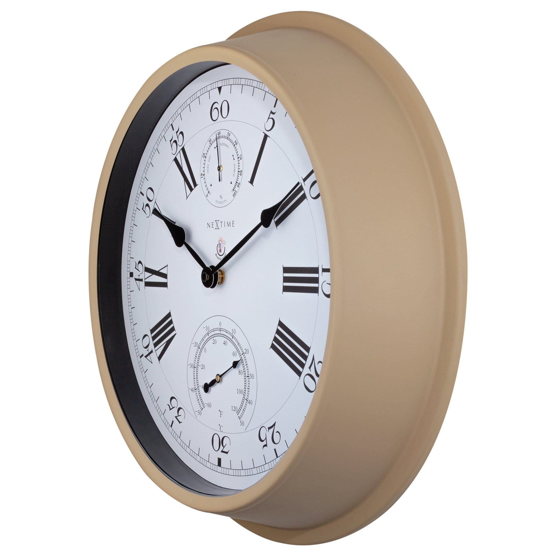 Weatherstation - Wall clock - Weatherproof - 40.5 cm - Metal -  Hyacinth - Wevelnit