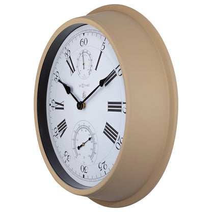 Weatherstation - Wall clock - Weatherproof - 40.5 cm - Metal -  Hyacinth - Wevelnit