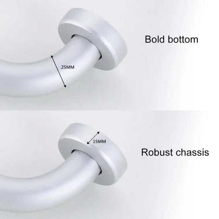 50cm Space Aluminum Bathroom Barrier - free and Safe Armrest, 50cm - wevelnit