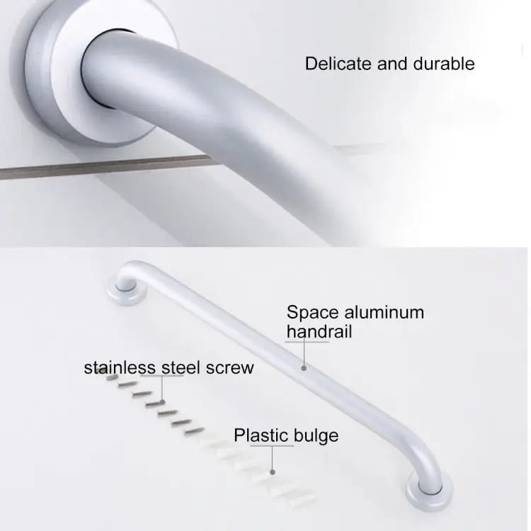 50cm Space Aluminum Bathroom Barrier - free and Safe Armrest, 50cm - wevelnit