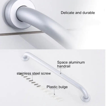 50cm Space Aluminum Bathroom Barrier - free and Safe Armrest, 50cm - wevelnit