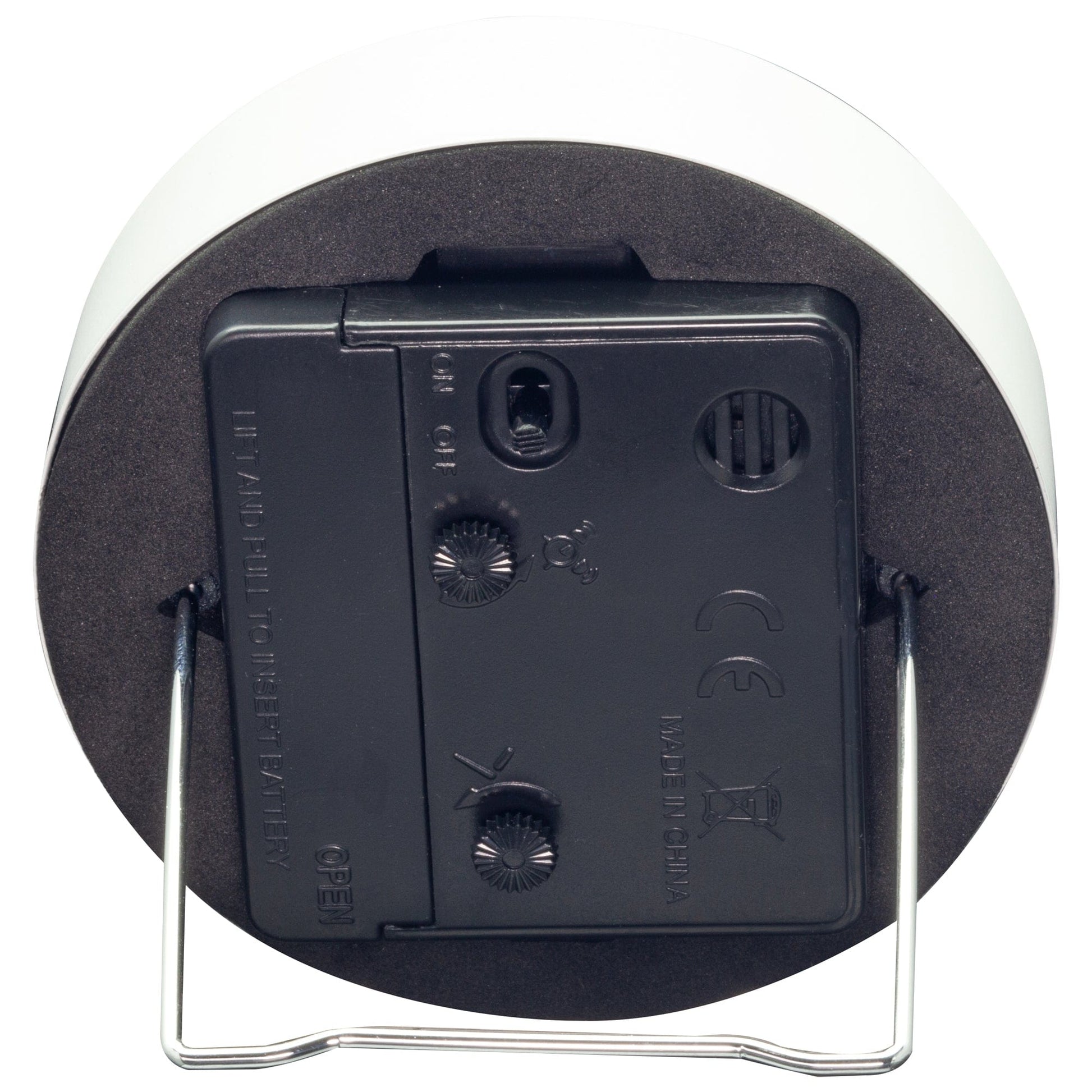 Table Alarm Clock 9x9x7.5cm - Silent - Light function /Metal "Small" - wevelnit