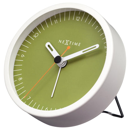 Table Alarm Clock 9x9x7.5cm - Silent - Light function /Metal "Small" - wevelnit