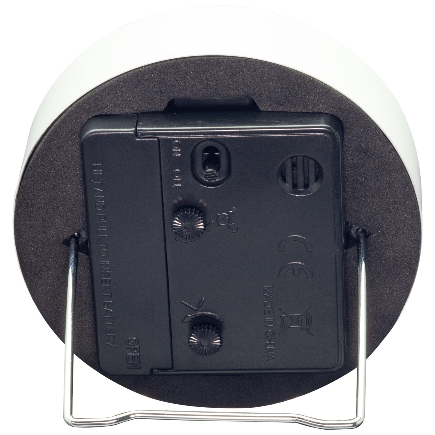 Table Alarm Clock 9x9x7.5cm - Silent - Light function /Metal "Small" - wevelnit
