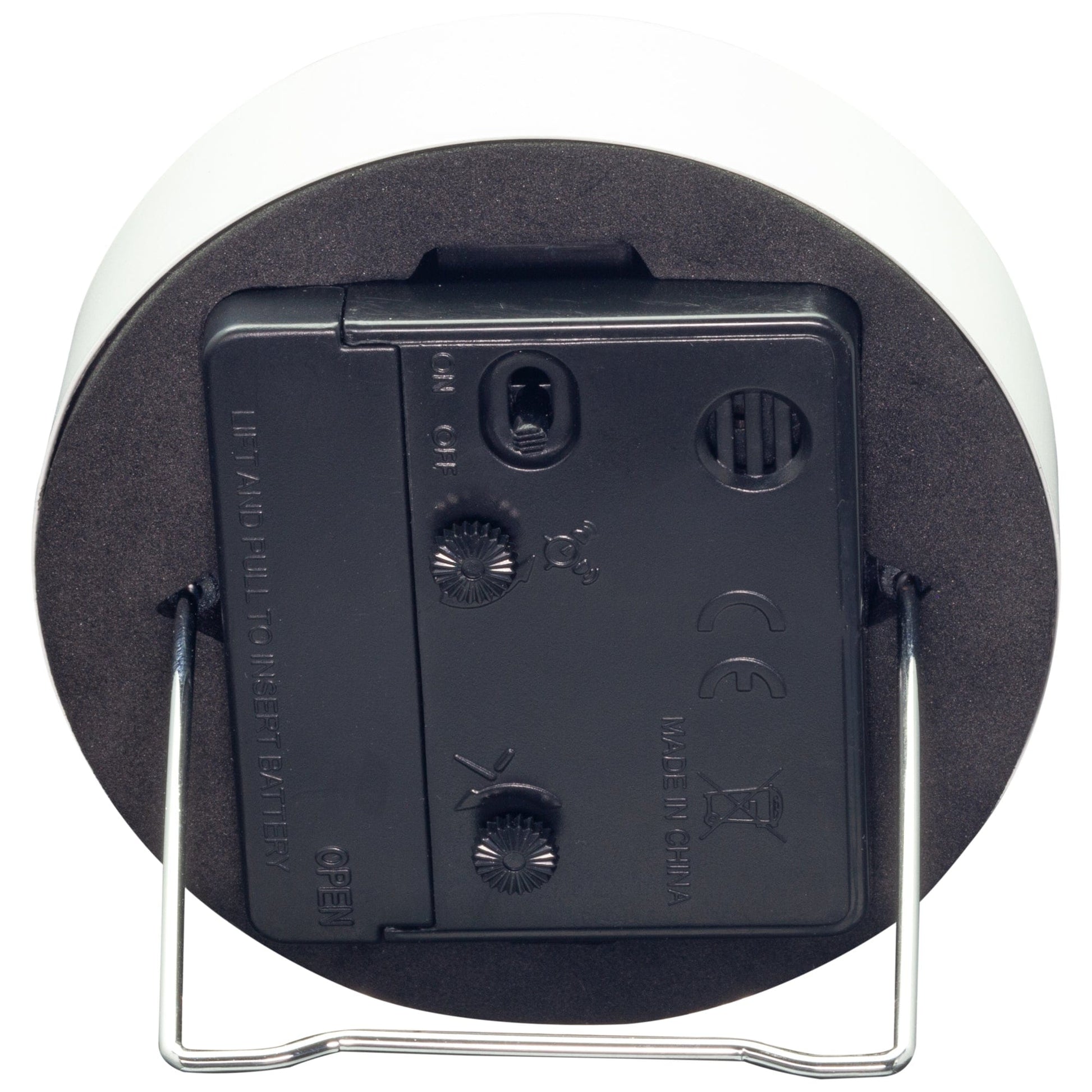 Table Alarm Clock 9x9x7.5cm - Silent - Light function /Metal "Small" - wevelnit