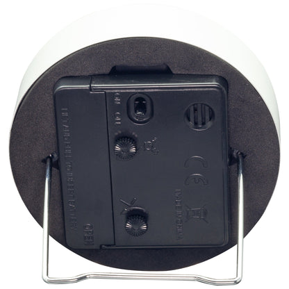 Table Alarm Clock 9x9x7.5cm - Silent - Light function /Metal "Small" - wevelnit