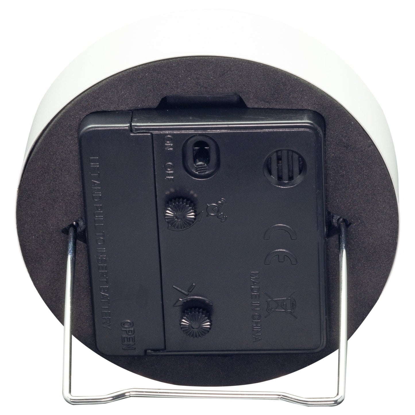 Table Alarm Clock 9x9x7.5cm - Silent - Light function /Metal "Small" - wevelnit