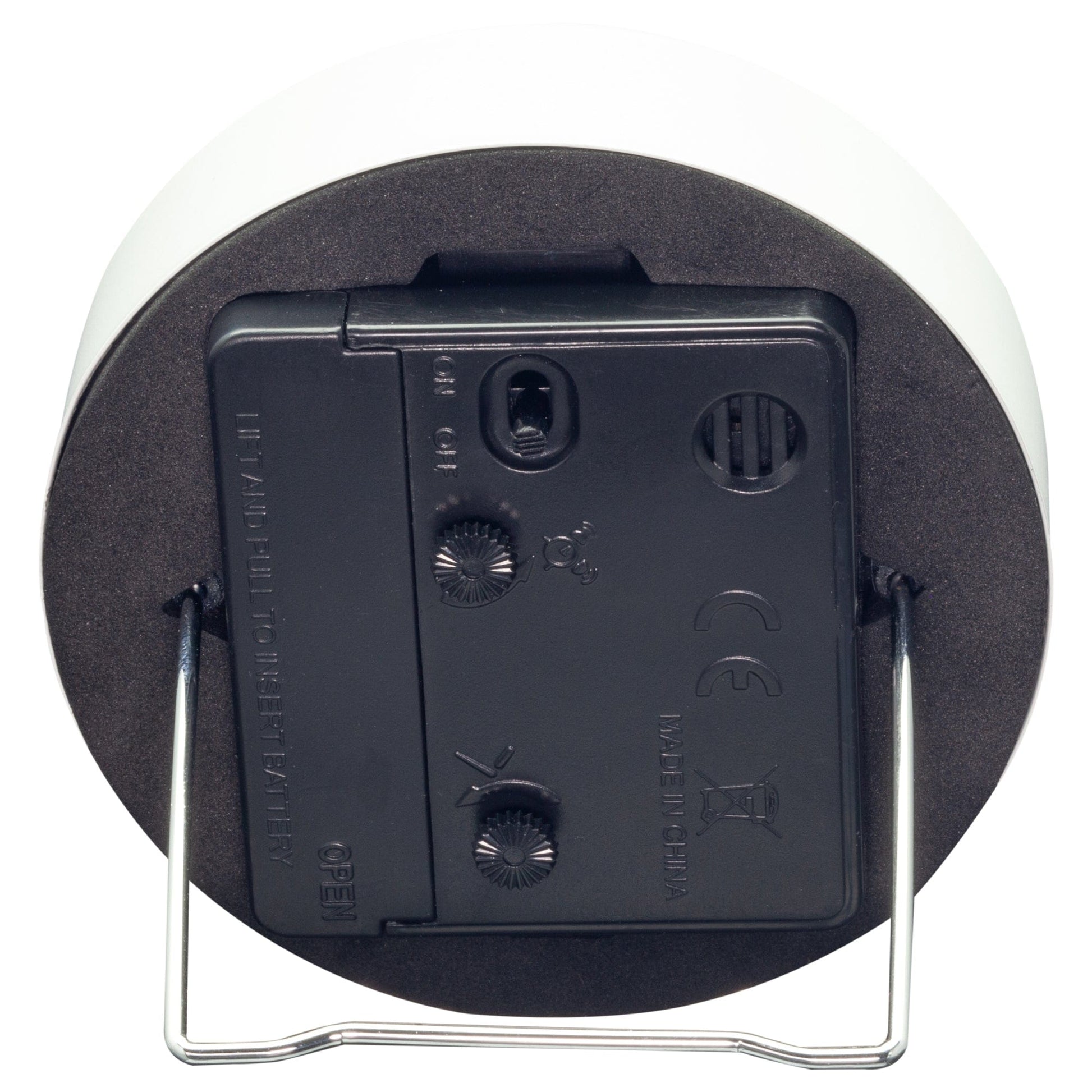 Table Alarm Clock 9x9x7.5cm - Silent - Light function /Metal "Small" - wevelnit