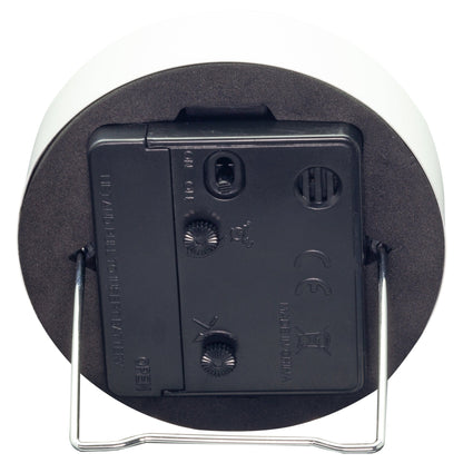 Table Alarm Clock 9x9x7.5cm - Silent - Light function /Metal "Small" - wevelnit