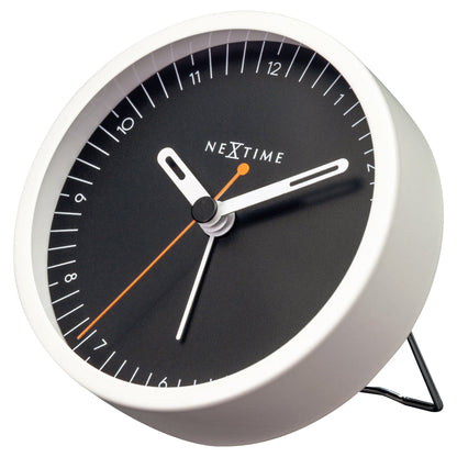 Table Alarm Clock 9x9x7.5cm - Silent - Light function /Metal "Small" - wevelnit