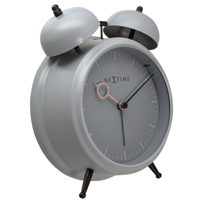 Table Alarm Clock 15x18x7cm - Silent - Light function - Metal "Golden Hour" - wevelnit