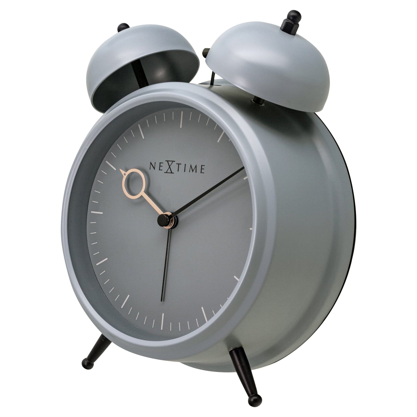 Table Alarm Clock 15x18x7cm - Silent - Light function - Metal "Golden Hour" - wevelnit
