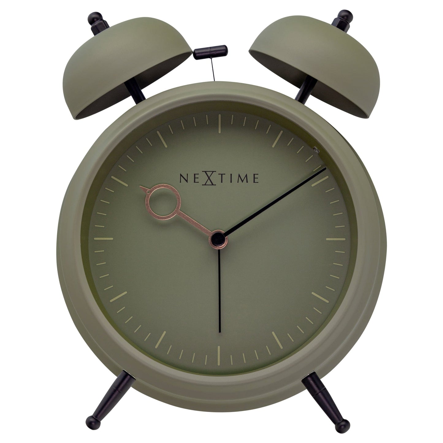 Table Alarm Clock 15x18x7cm - Silent - Light function - Metal "Golden Hour" - wevelnit