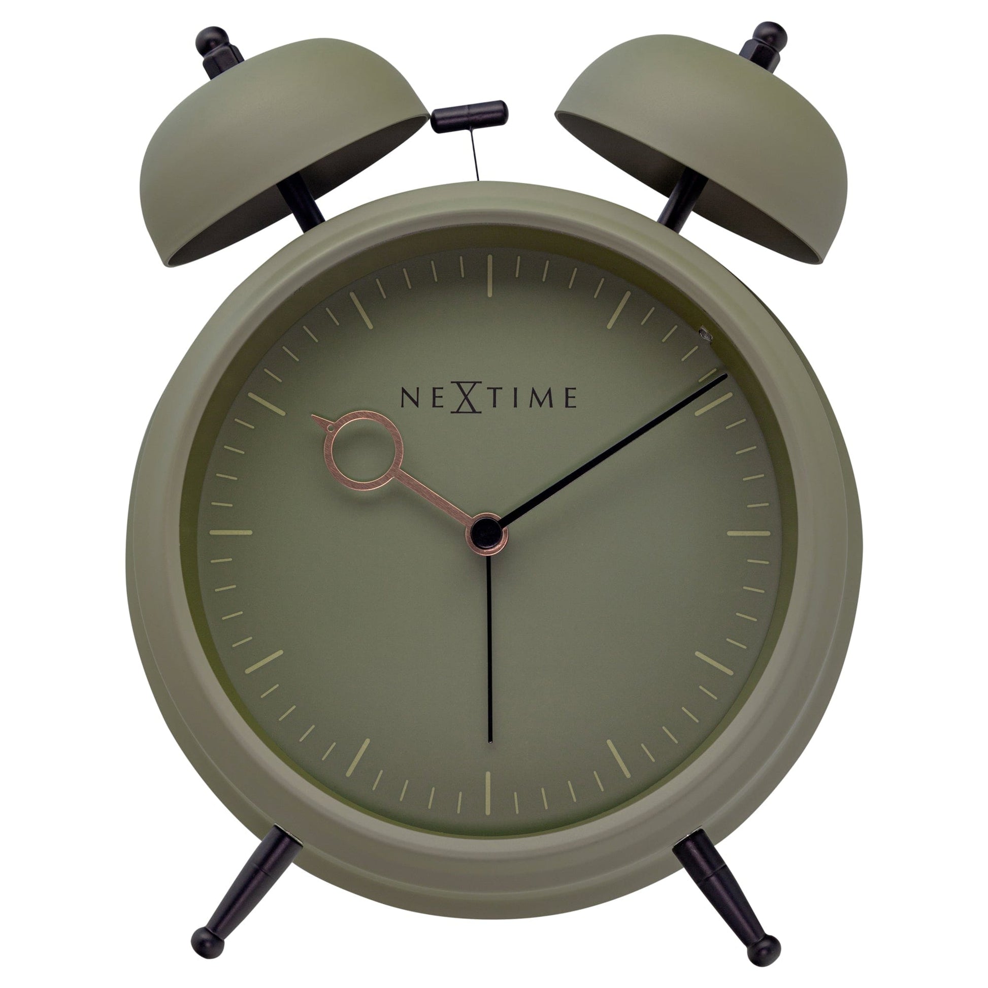 Table Alarm Clock 15x18x7cm - Silent - Light function - Metal "Golden Hour" - wevelnit