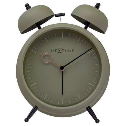 Table Alarm Clock 15x18x7cm - Silent - Light function - Metal "Golden Hour" - wevelnit