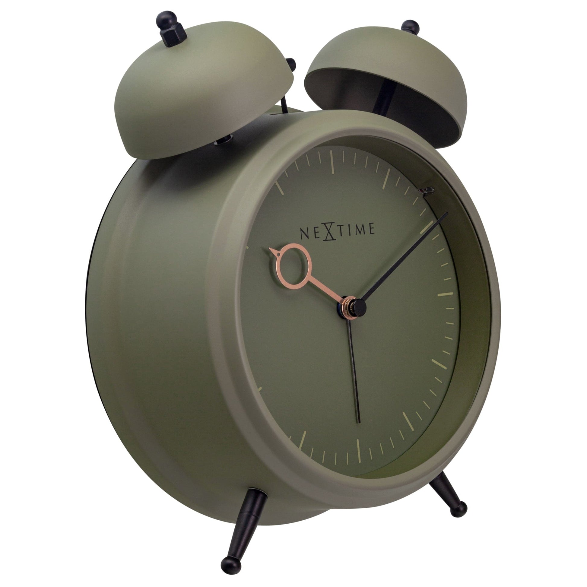 Table Alarm Clock 15x18x7cm - Silent - Light function - Metal "Golden Hour" - wevelnit