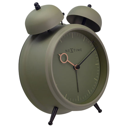 Table Alarm Clock 15x18x7cm - Silent - Light function - Metal "Golden Hour" - wevelnit