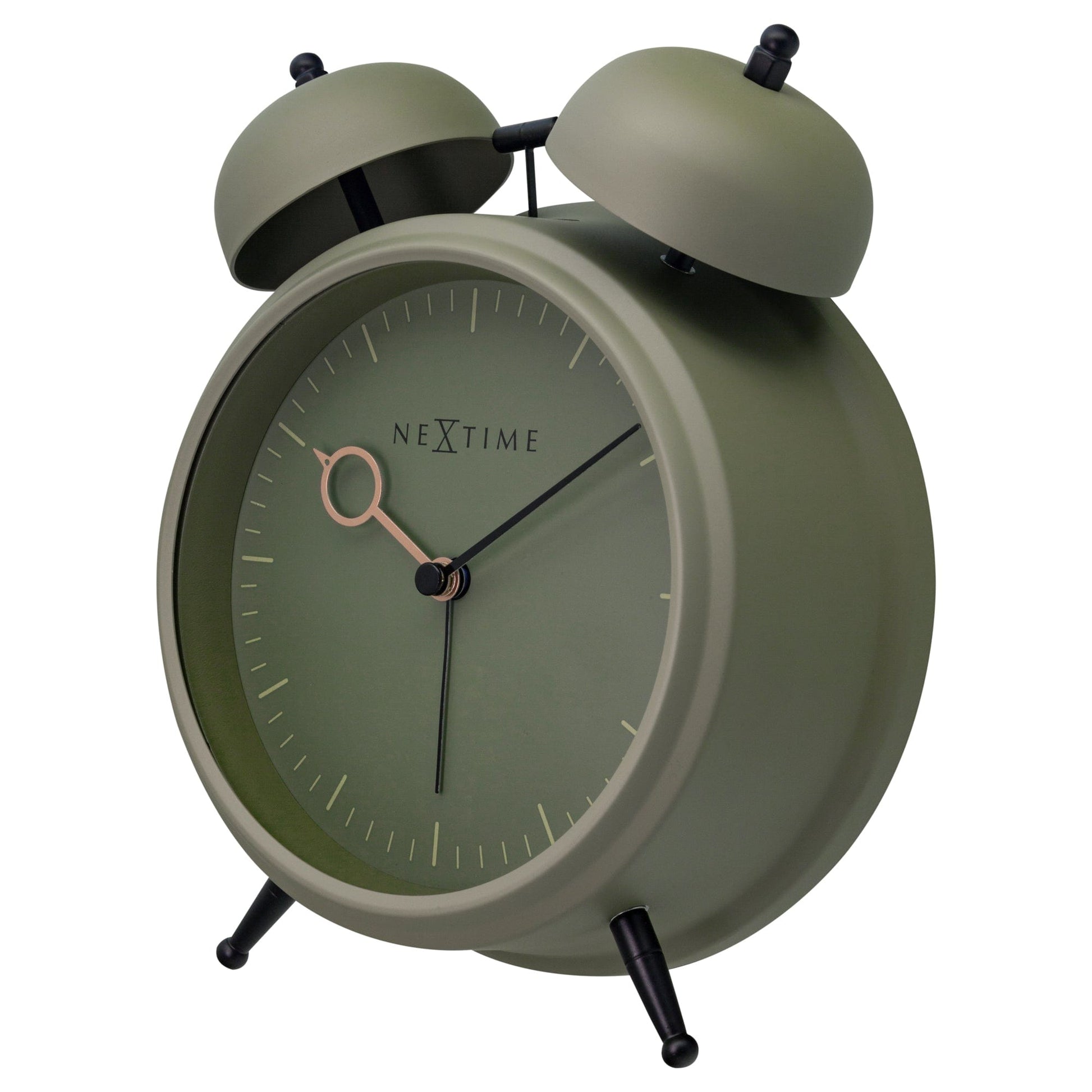 Table Alarm Clock 15x18x7cm - Silent - Light function - Metal "Golden Hour" - wevelnit