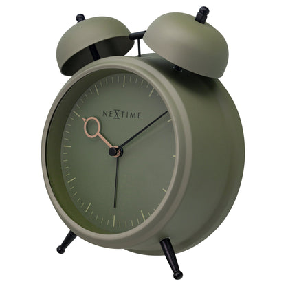 Table Alarm Clock 15x18x7cm - Silent - Light function - Metal "Golden Hour" - wevelnit