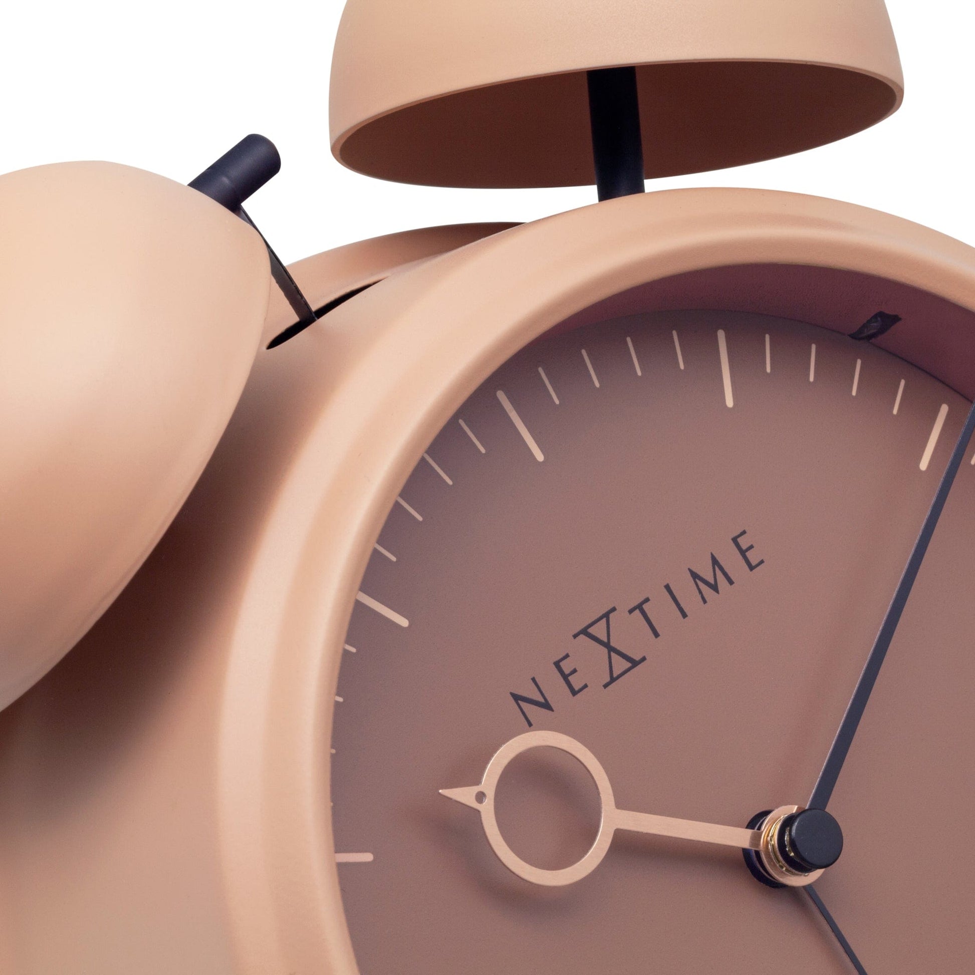 Table Alarm Clock 15x18x7cm - Silent - Light function - Metal "Golden Hour" - wevelnit