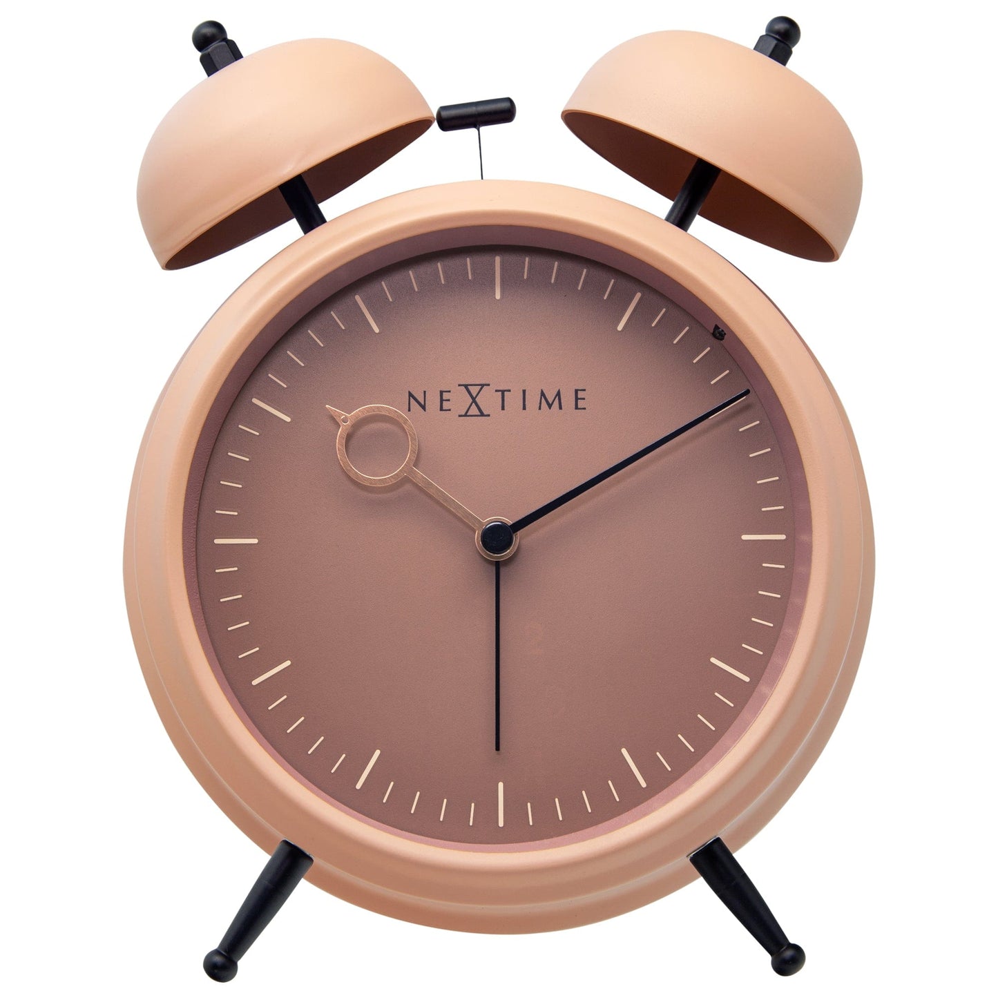 Table Alarm Clock 15x18x7cm - Silent - Light function - Metal "Golden Hour" - wevelnit