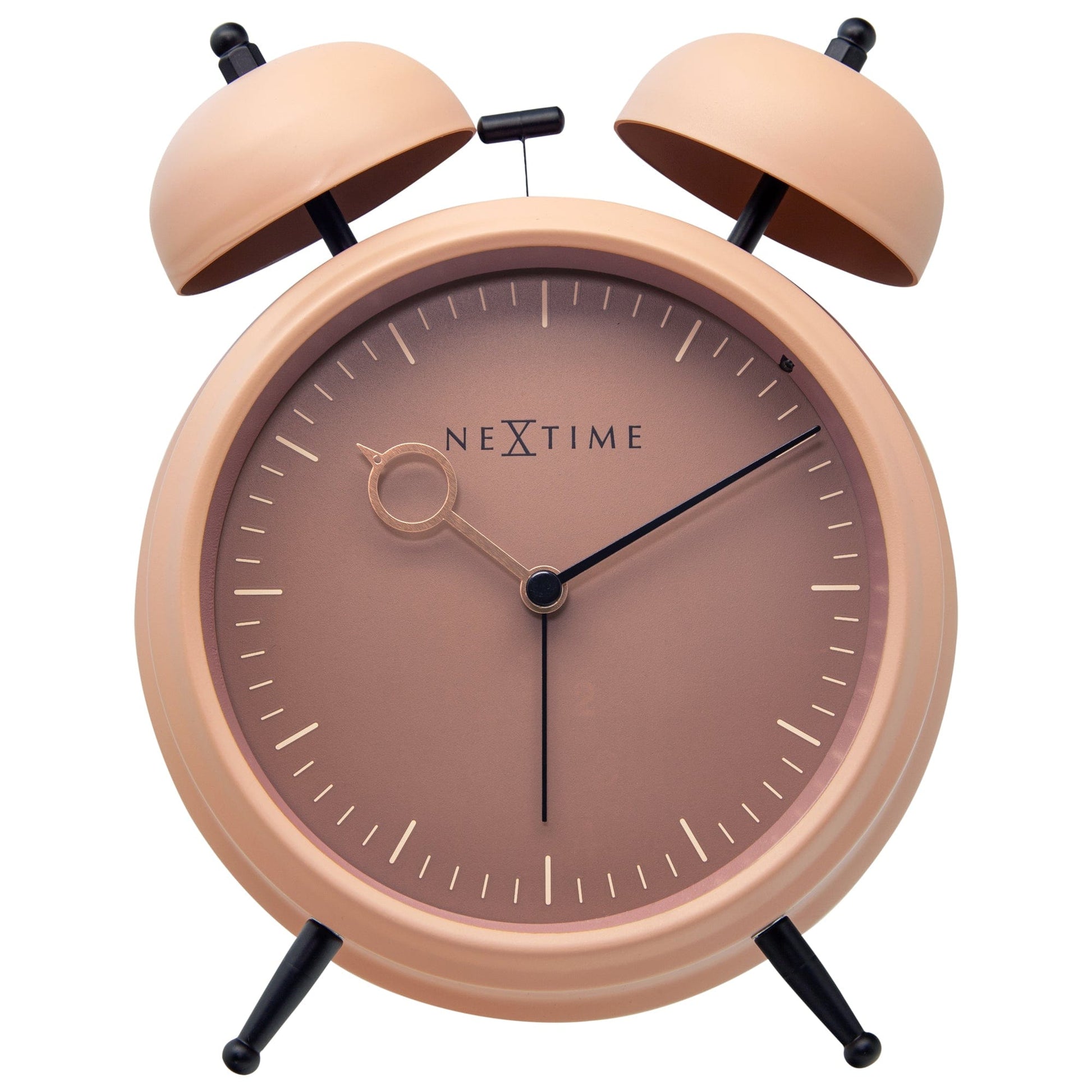 Table Alarm Clock 15x18x7cm - Silent - Light function - Metal "Golden Hour" - wevelnit
