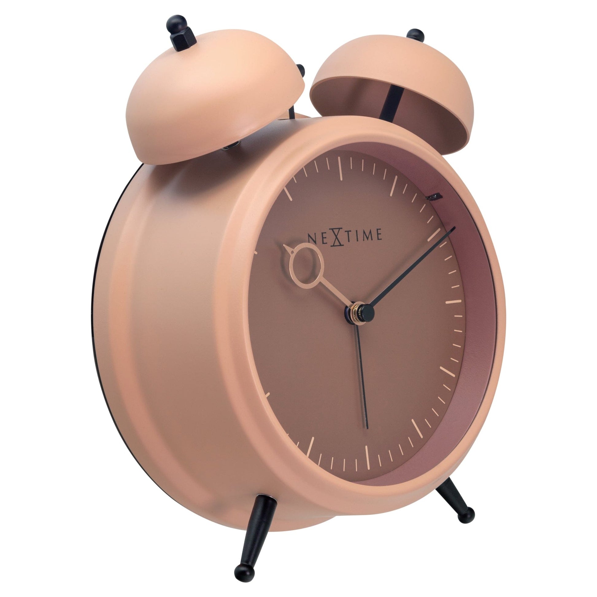 Table Alarm Clock 15x18x7cm - Silent - Light function - Metal "Golden Hour" - wevelnit