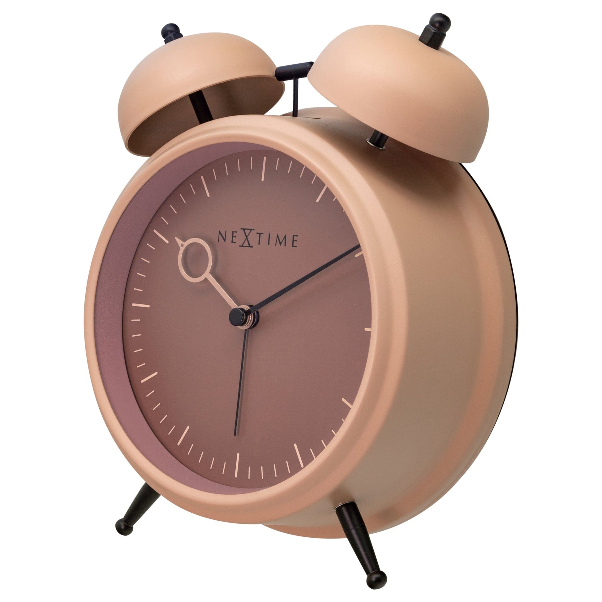 Table Alarm Clock 15x18x7cm - Silent - Light function - Metal "Golden Hour" - wevelnit