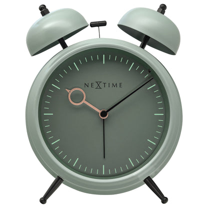 Table Alarm Clock 15x18x7cm - Silent - Light function - Metal "Golden Hour" - wevelnit