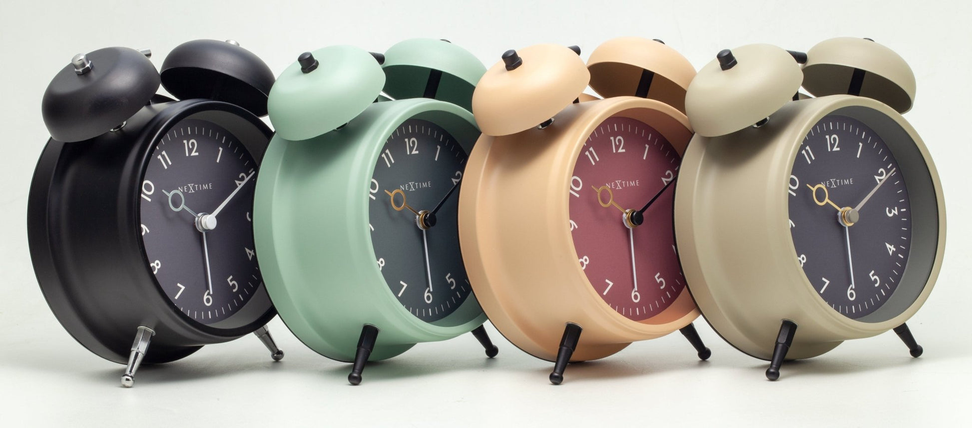 Table Alarm Clock 12 x 14 x 6cm - Metal - NeXtime "Golden Hour" - wevelnit