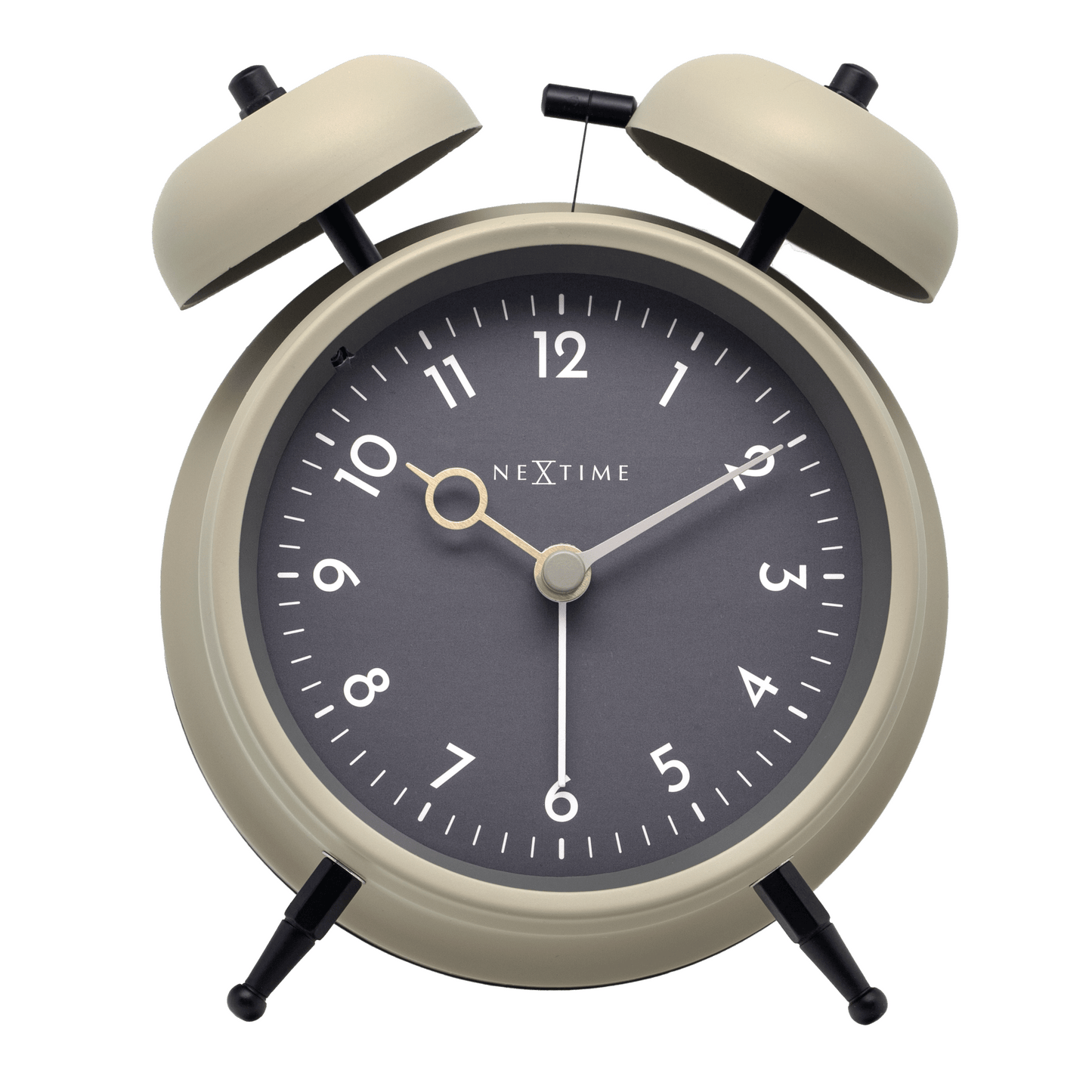 Table Alarm Clock 12 x 14 x 6cm - Metal - NeXtime "Golden Hour" - wevelnit