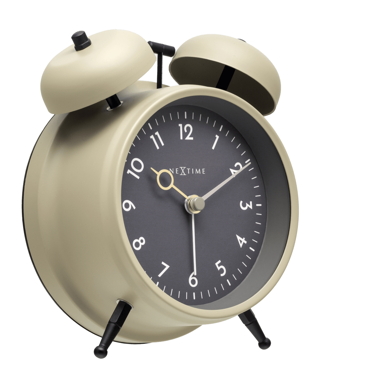 Table Alarm Clock 12 x 14 x 6cm - Metal - NeXtime "Golden Hour" - wevelnit