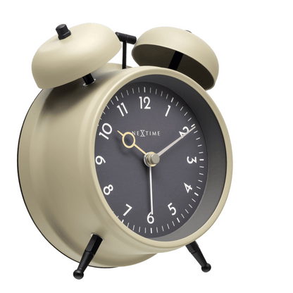 Table Alarm Clock 12 x 14 x 6cm - Metal - NeXtime "Golden Hour" - wevelnit