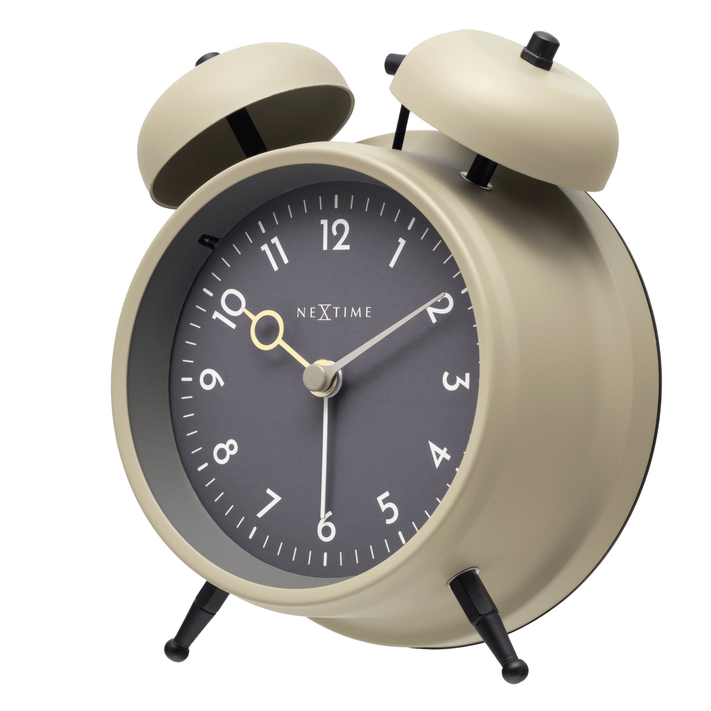 Table Alarm Clock 12 x 14 x 6cm - Metal - NeXtime "Golden Hour" - wevelnit