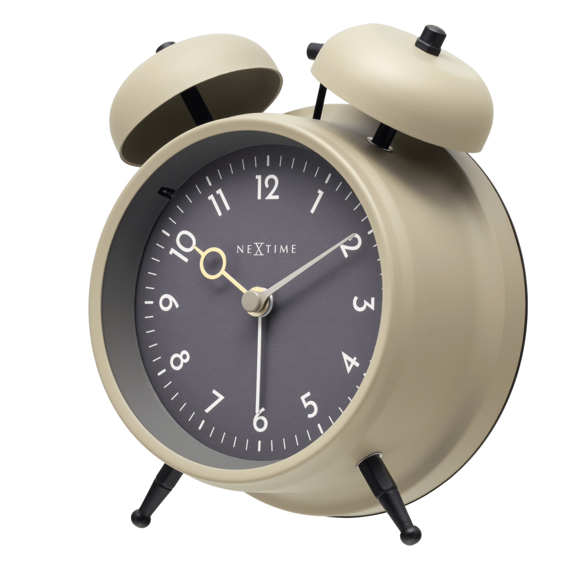 Table Alarm Clock 12 x 14 x 6cm - Metal - NeXtime "Golden Hour" - wevelnit