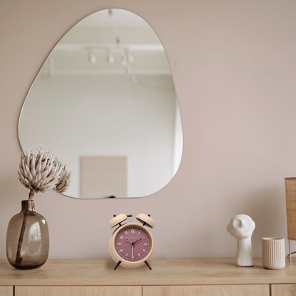 Table Alarm Clock 12 x 14 x 6cm - Metal - NeXtime "Golden Hour" - wevelnit