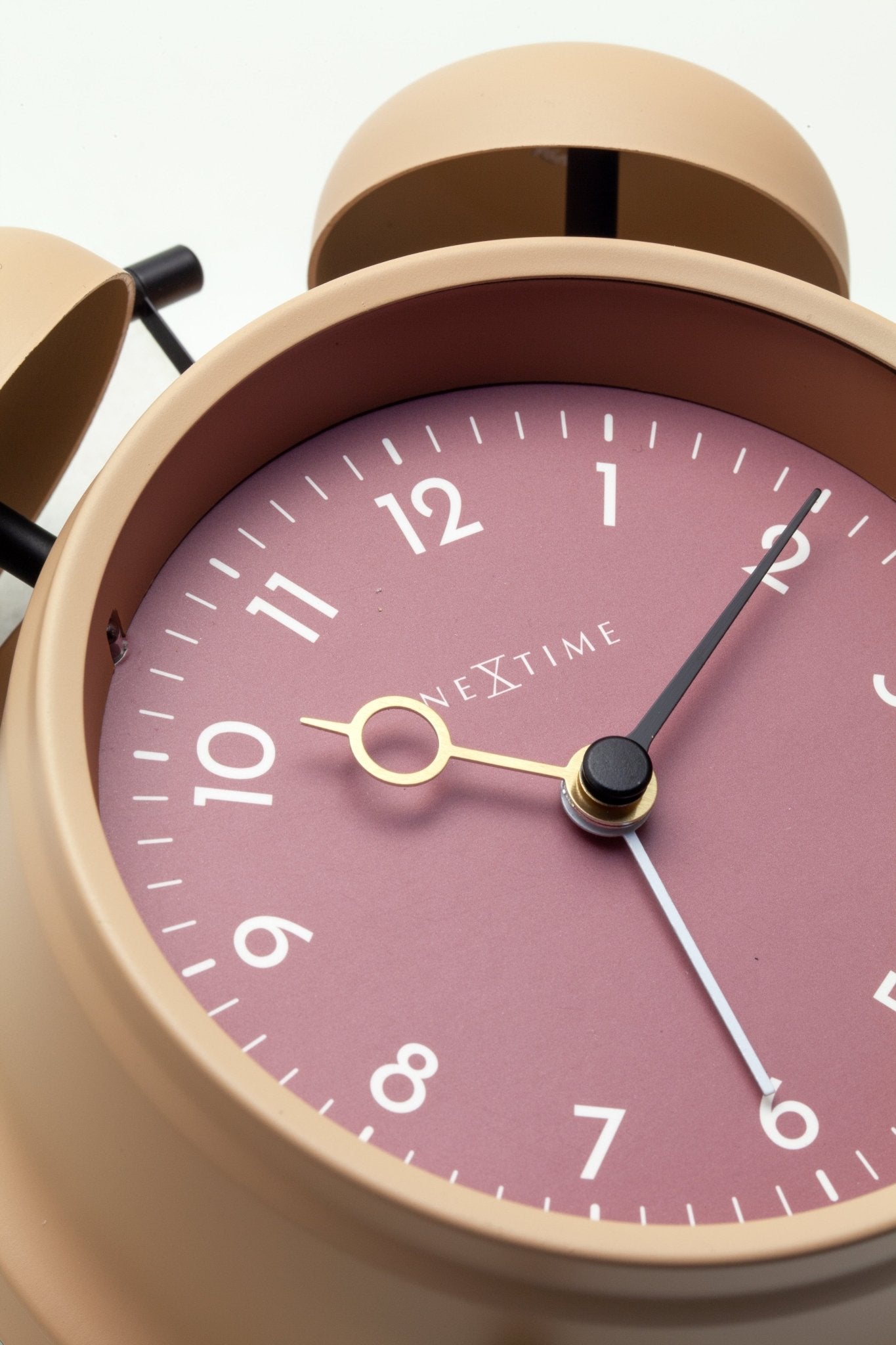Table Alarm Clock 12 x 14 x 6cm - Metal - NeXtime "Golden Hour" - wevelnit