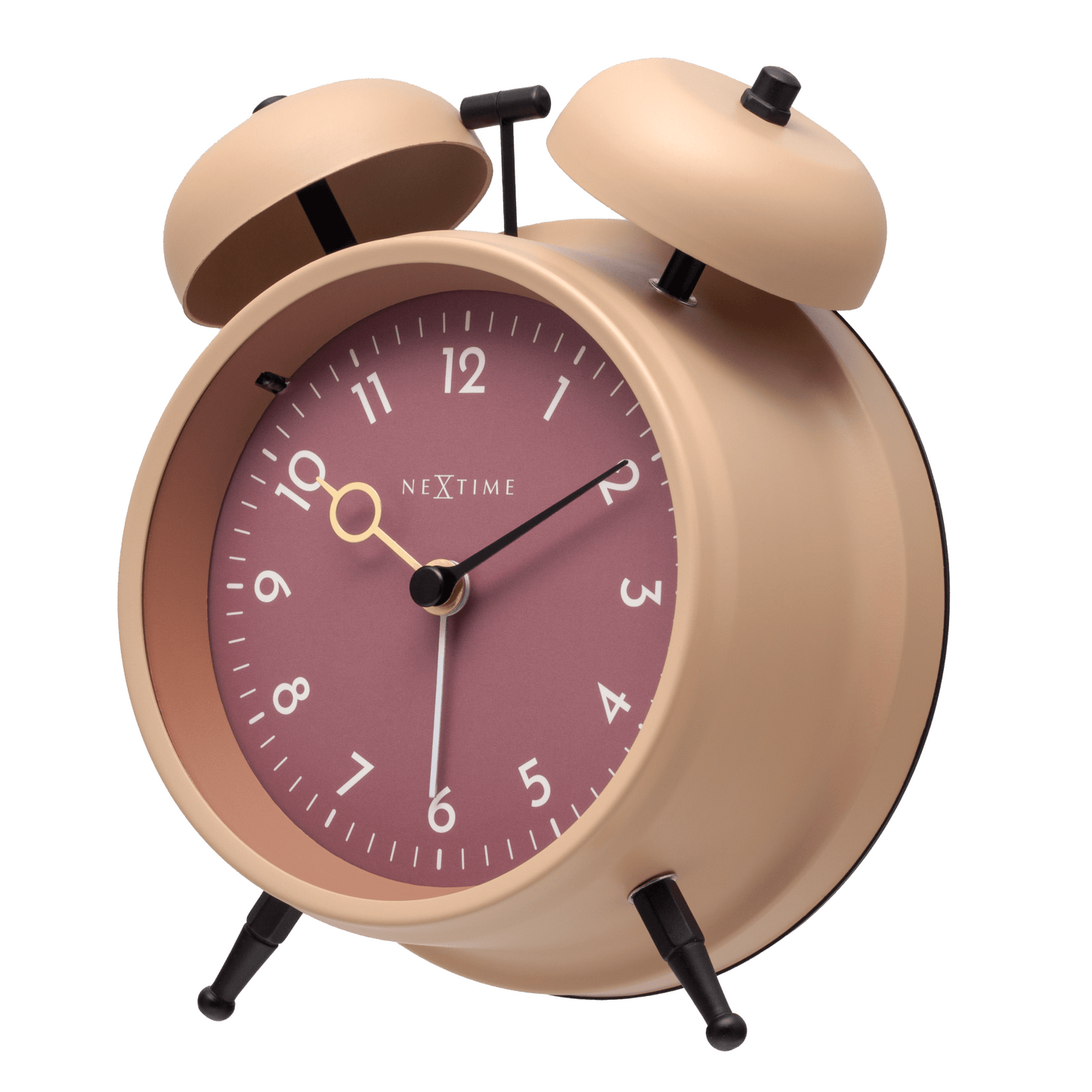 Table Alarm Clock 12 x 14 x 6cm - Metal - NeXtime "Golden Hour" - wevelnit
