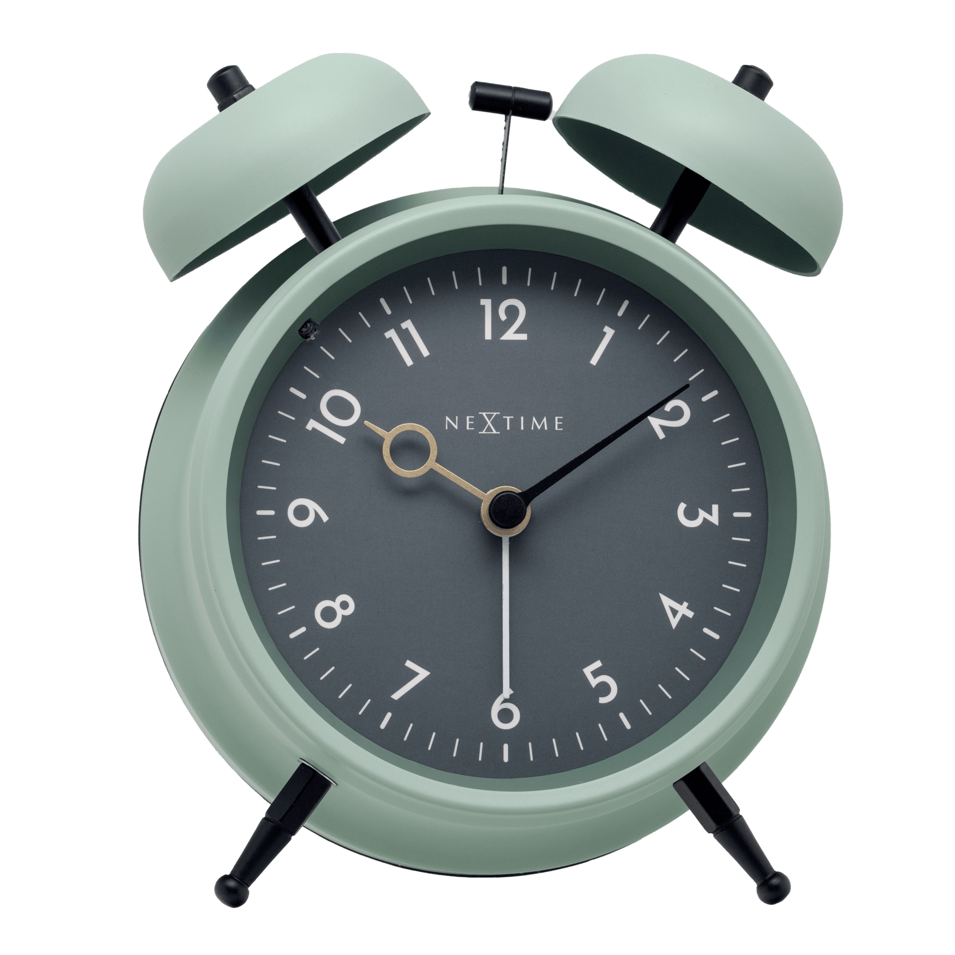 Table Alarm Clock 12 x 14 x 6cm - Metal - NeXtime "Golden Hour" - wevelnit