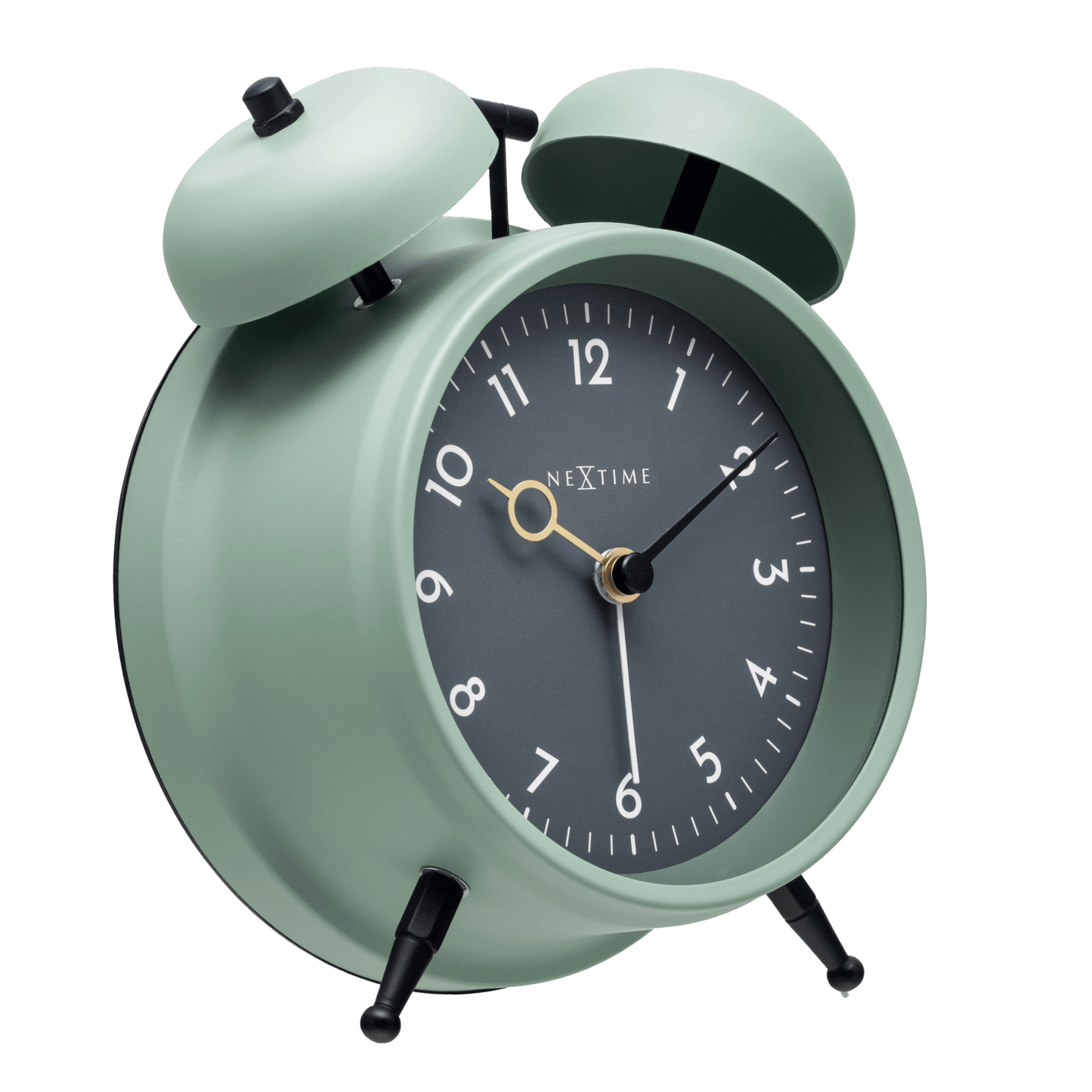 Table Alarm Clock 12 x 14 x 6cm - Metal - NeXtime "Golden Hour" - wevelnit