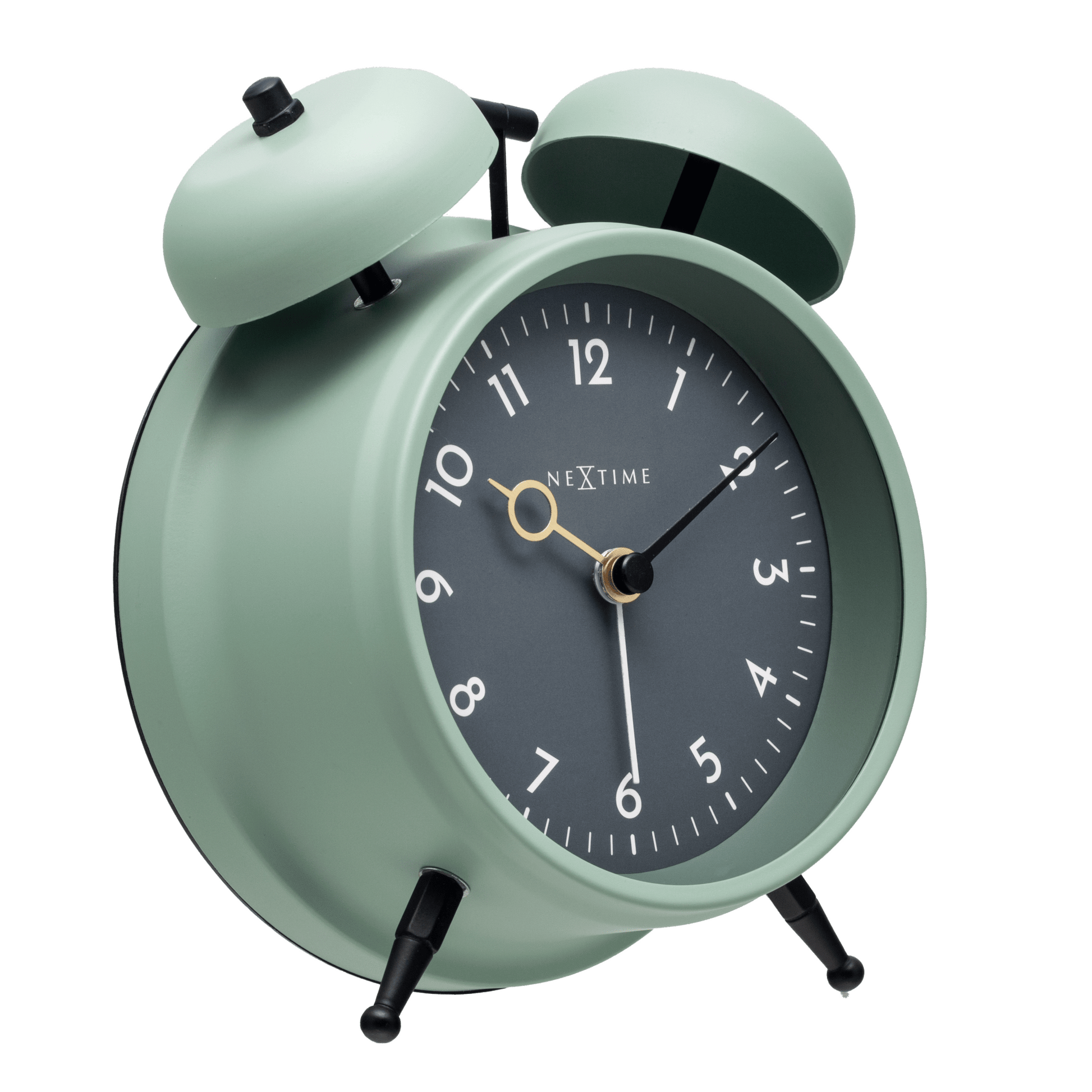 Table Alarm Clock 12 x 14 x 6cm - Metal - NeXtime "Golden Hour" - wevelnit