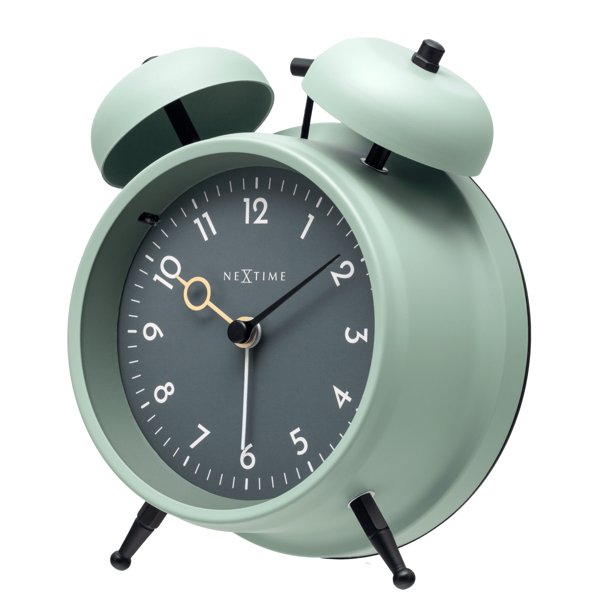 Table Alarm Clock 12 x 14 x 6cm - Metal - NeXtime "Golden Hour" - wevelnit