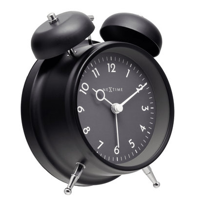 Table Alarm Clock 12 x 14 x 6cm - Metal - NeXtime "Golden Hour" - wevelnit