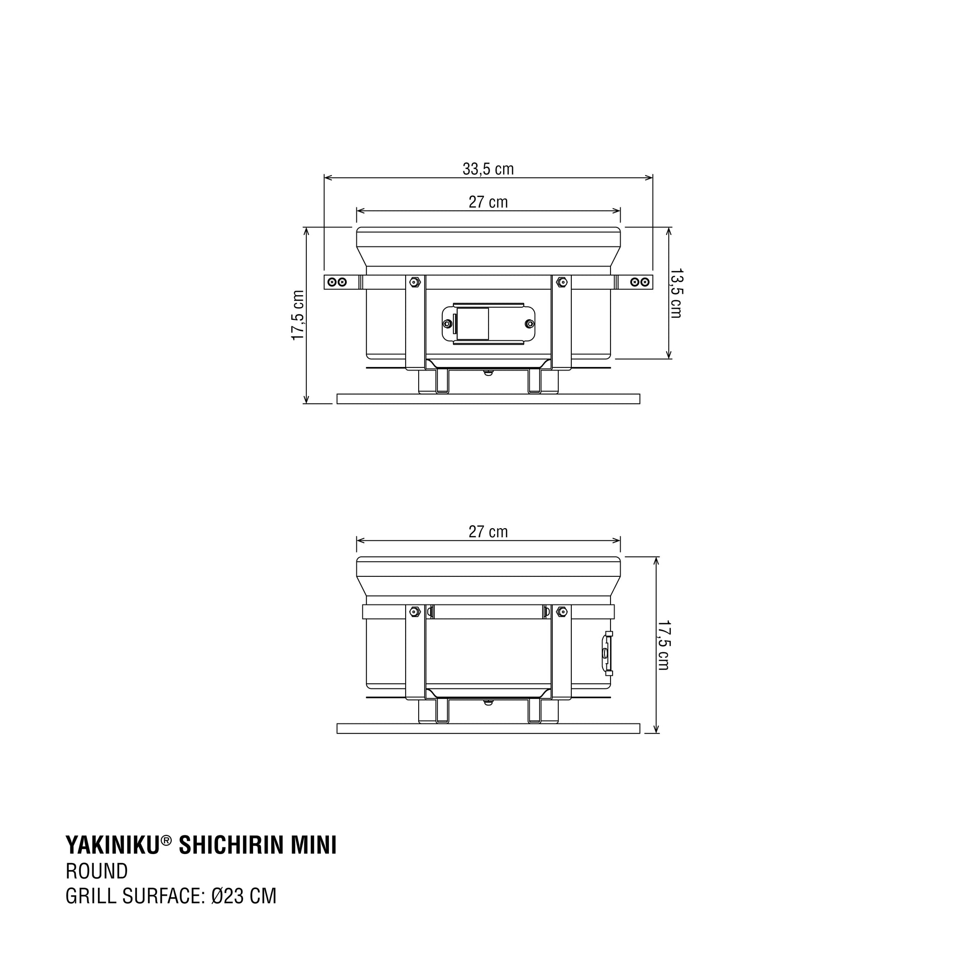 YAKINIKU MINI Shichirin Rond - wevelnit