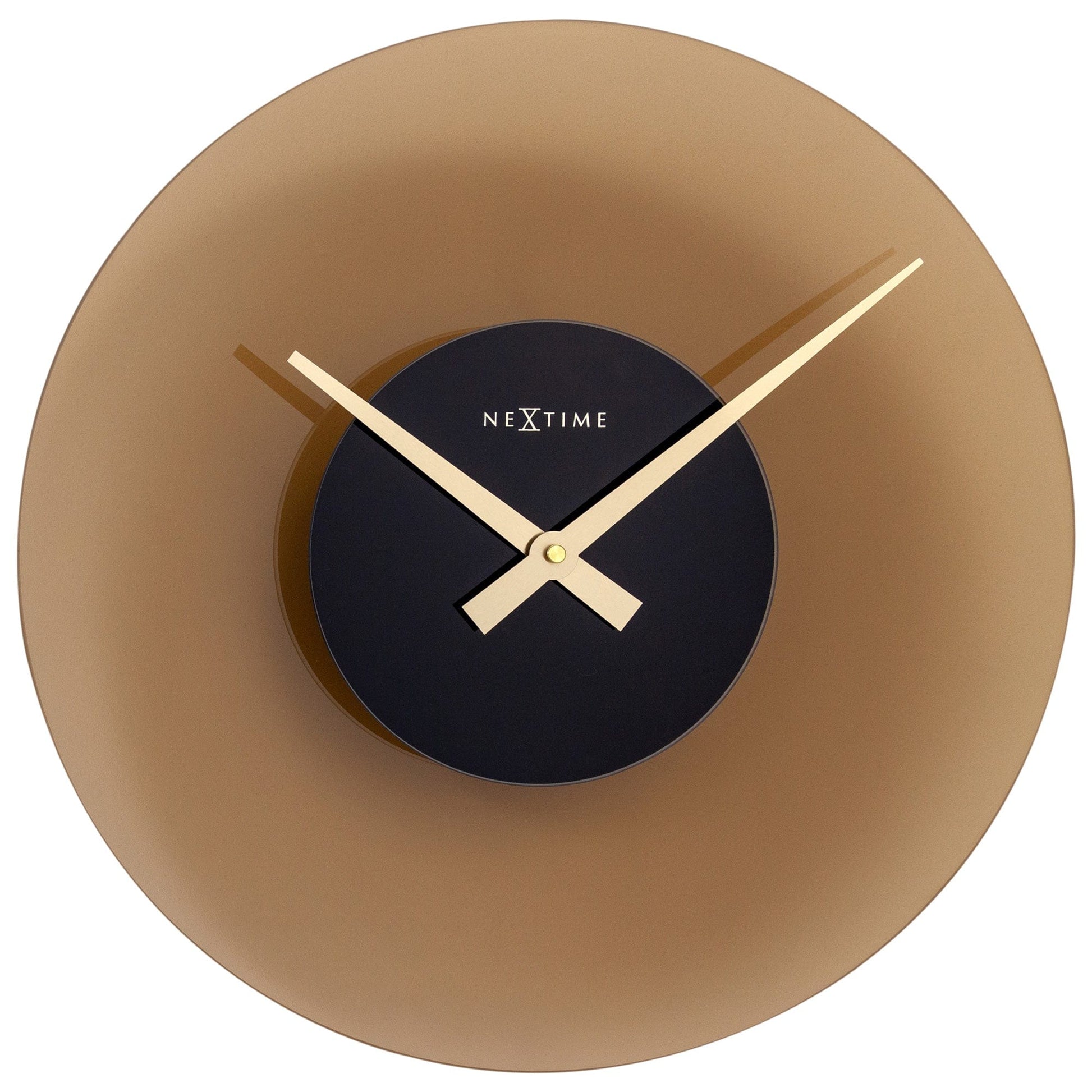 Wall Clock 40cm - Silent - Glass - "Float" - wevelnit
